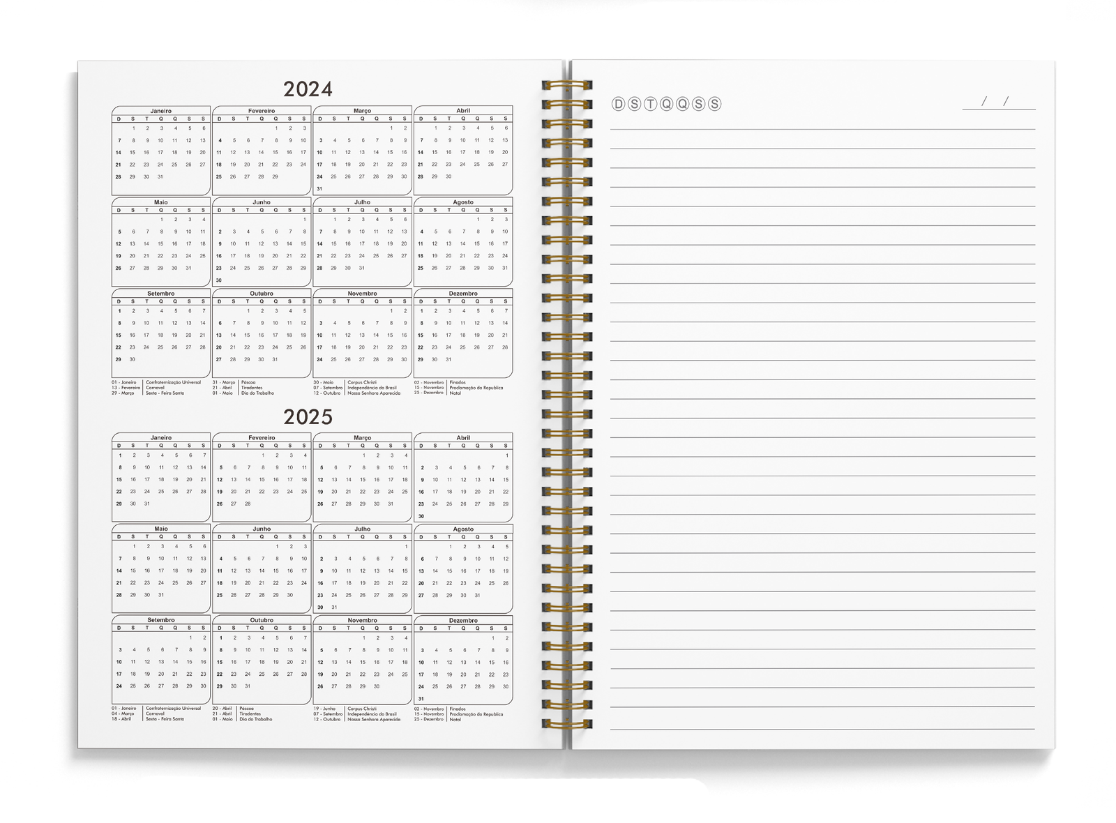 página calendários